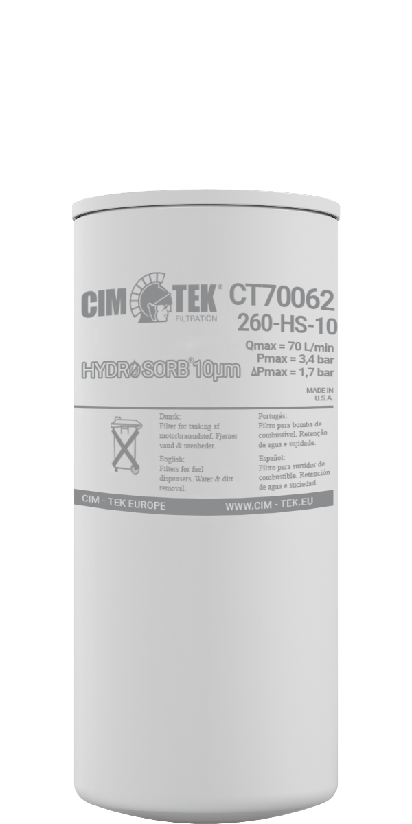 Cim-Tek water/particle element, 10 micron 70L/min, 70062